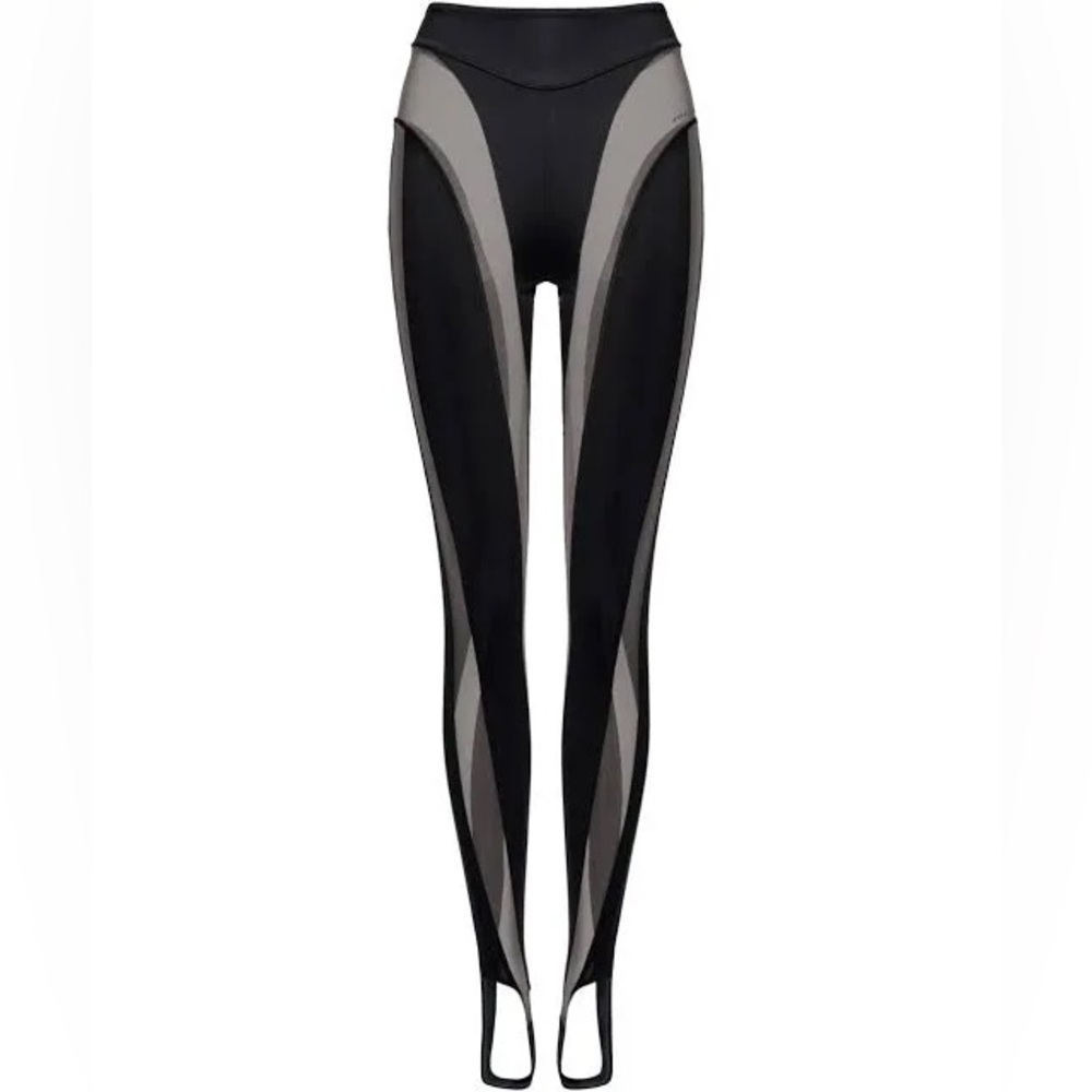 NWT Mugler x H&M Mesh Stirrup Tights